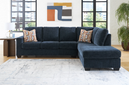 Blue Aviemore Sectional with Chaise