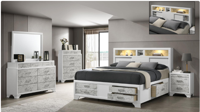 Soul Queen Bedroom Set – White Finish