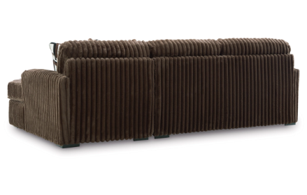 Brown Corduroy Sectional