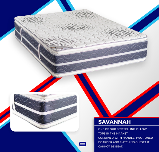 Savannah Mattress – Premium Pillow Top Comfort