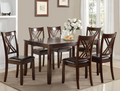DARK CHEERY 7 PCS DINETTE SET