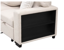 Load image into Gallery viewer, Modern Pinto Reversible Sleeper Sectional with Storage
