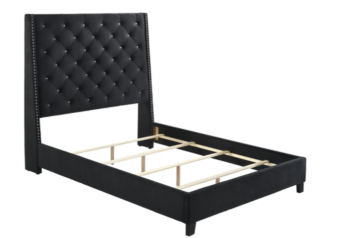 CHANTILY QUEEN BED BLACK