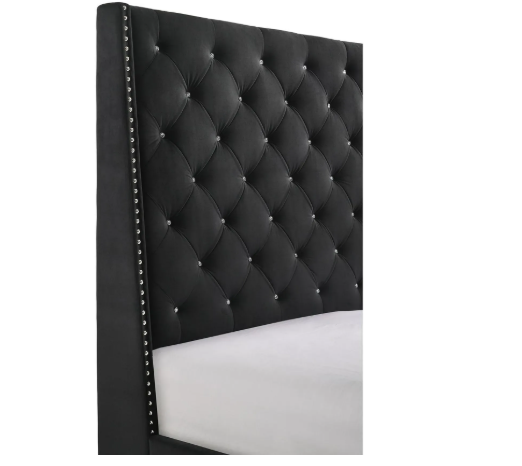 CHANTILY QUEEN BED BLACK