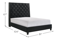 Load image into Gallery viewer, CHANTILY QUEEN BED BLACK
