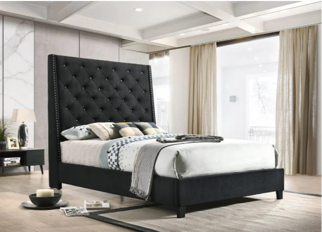 CHANTILY QUEEN BED BLACK