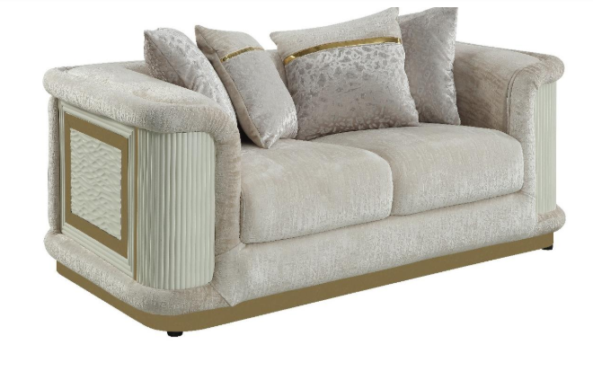 BONA 2 PCS SET SOFA & LOVESEAT BEIGE