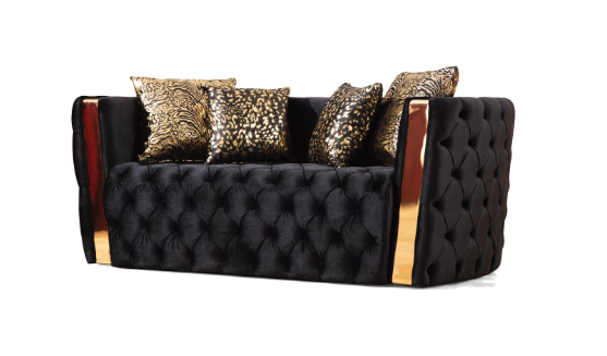 NAOMI SOFA & LOVESEAT BLACK
