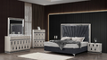 LAVITA QUEEN BEDROOM SET BLACK AND SILVER