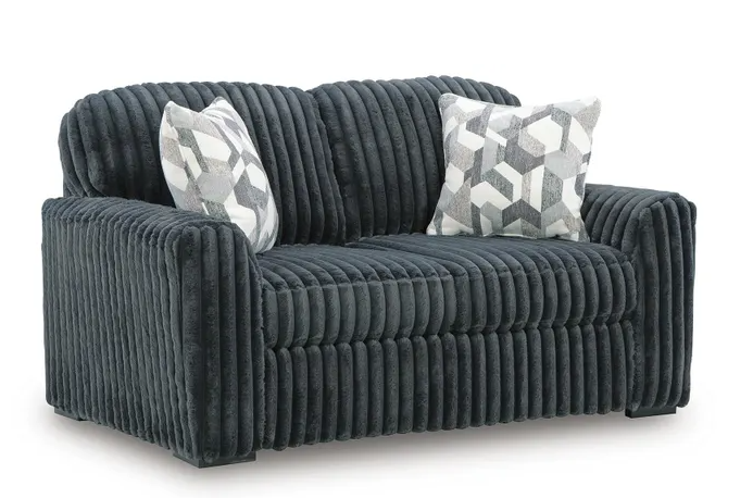 MIDNIGHT SOFA & LOVESEAT GUNMETAL