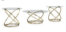 Load image into Gallery viewer, CRIMONTI STYLE GLASS 3 PC COFFEE TABLE SET
