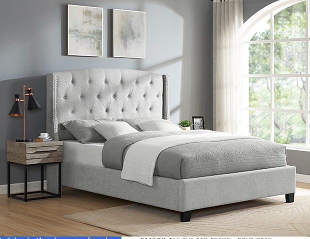 EVA BED FRAME - DOVE GRAY