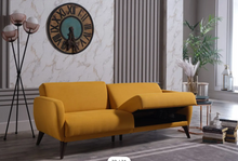Load image into Gallery viewer, YELLOW SOFA FUTON
