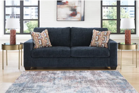 AVIEMORE NAVY BLUE SOFA & LOVESEAT