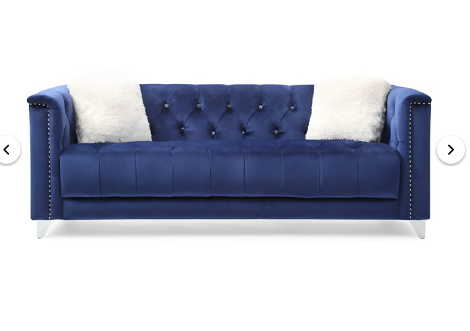 RUSSEL SOFA AND LOVESEAT BLUE (FLOOR SAMPLE SALE)