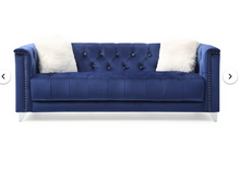 Load image into Gallery viewer, RUSSEL SOFA AND LOVESEAT BLUE (FLOOR SAMPLE SALE)
