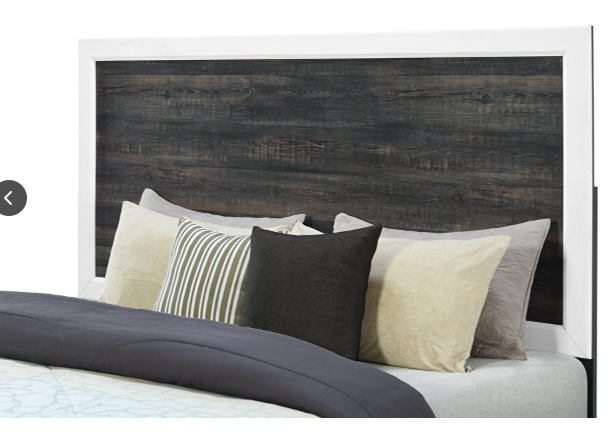 Oak/White Queen Bed
