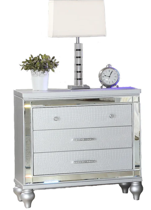 SILVER 5PC BEDROOM SET STERLING