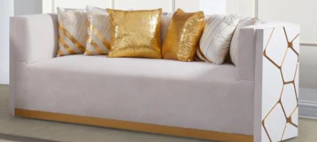 WHITE AND GOLD LIVING ROOM ( SUPER SALE LAST ONE !!!) FLOOR SAMPLE