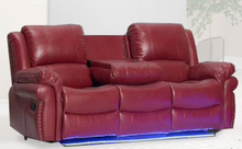 Load image into Gallery viewer, RED SOFA AND LOVESEAT ZZ MANUAL RECLINER WITH SPEAKER
