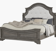 Load image into Gallery viewer, GRACE - GRAY QUEEN BEDROOM SET - TUFTED
