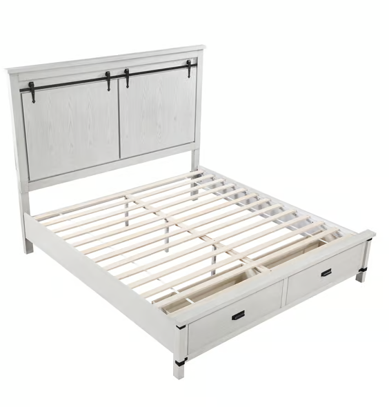 THE WHITE 5 PC BEDROOM SET LORETTA (FLOOR SAMPLE SALE)