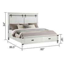 Load image into Gallery viewer, THE WHITE 5 PC BEDROOM SET LORETTA (FLOOR SAMPLE SALE)
