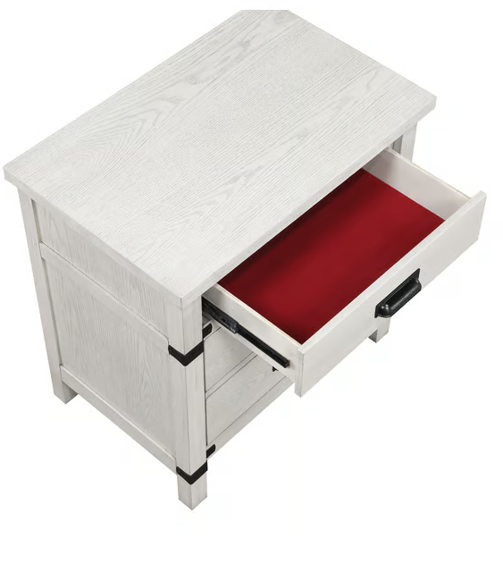 THE WHITE 5 PC BEDROOM SET LORETTA (FLOOR SAMPLE SALE)