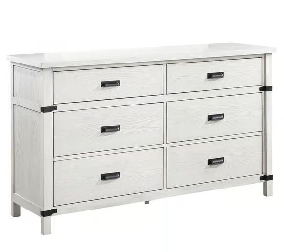 THE WHITE 5 PC BEDROOM SET LORETTA (FLOOR SAMPLE SALE)