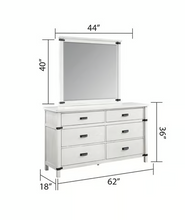 Load image into Gallery viewer, THE WHITE 5 PC BEDROOM SET LORETTA (FLOOR SAMPLE SALE)
