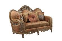 Load image into Gallery viewer, Classic Sofa &amp; Loveseat Golden &amp; Orange Color Blend
