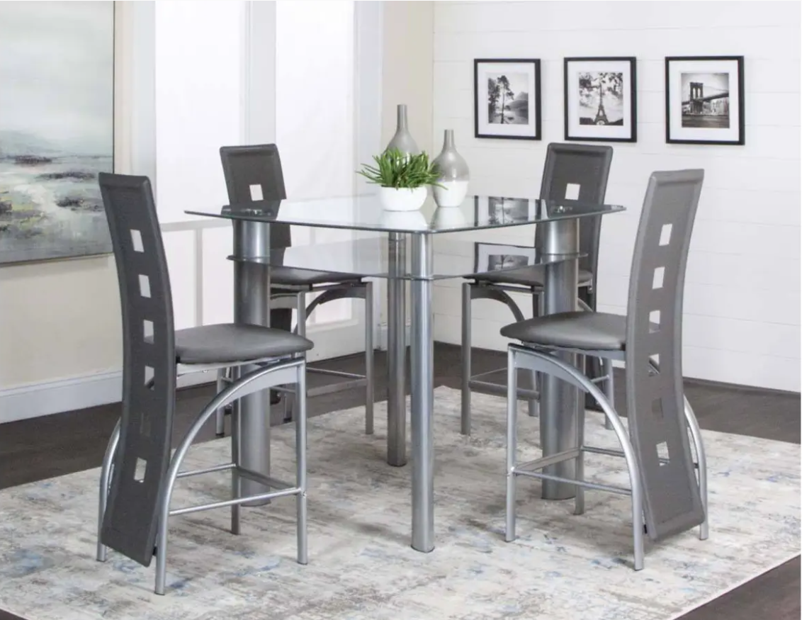 Valencia Counter Dining Table and 4 chairs