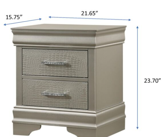 AMALIA QUEEN BEDROOM SET 5PCS LAST ONE !!!