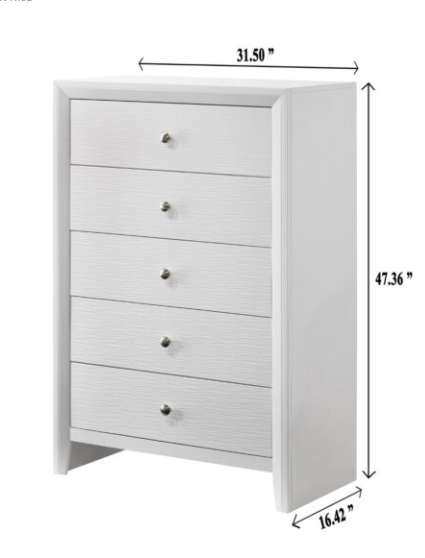 DENKER BEDROOM SET 5PCS (FLOOR SAMPLE LAST SALE)