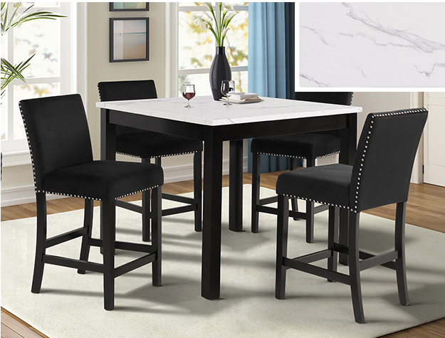 LENNON 5 PCS COUNTER HEIGHT DINETTE SET