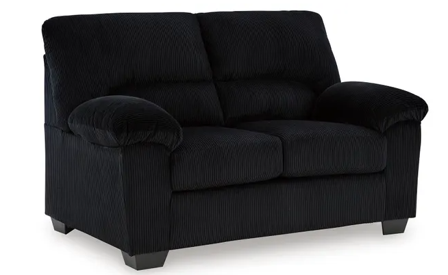 BLACK SIMPLEJOY  SOFA & LOVESEAT