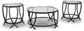 Tarrin Occasional Table Set (3/CN) - Black