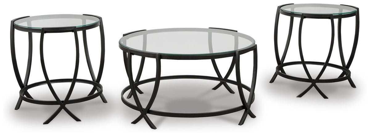 Tarrin Occasional Table Set (3/CN) - Black