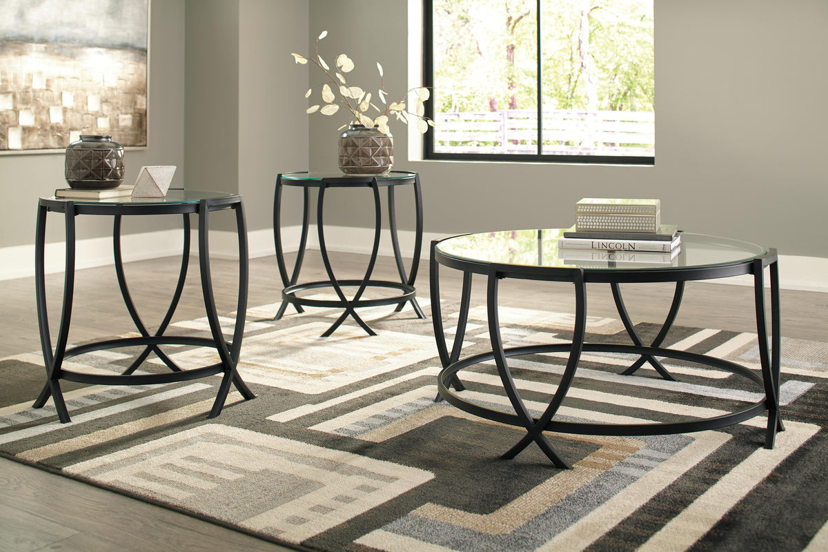 Tarrin Occasional Table Set (3/CN) - Black