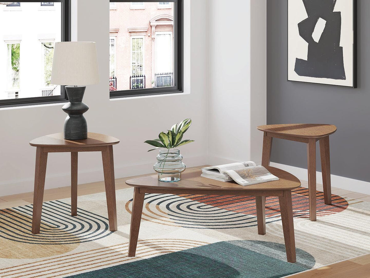 Lyncott Occasional Table Set (3/CN) - Brown