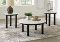 Xandrum Occasional Table Set (3/CN) - Black/White
