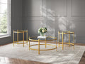 Pearlox Occasional Table Set (3/CN) - Gold