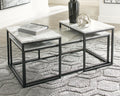 Donnesta Occasional Table Set (3/CN) - Gray/Black