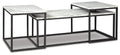Donnesta Occasional Table Set (3/CN) - Gray/Black