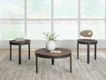 Horizon Hills Occasional Table Set (3/CN) - Brown/Black