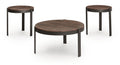 Horizon Hills Occasional Table Set (3/CN) - Brown/Black