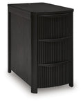 Camdill Chair Side End Table - Black