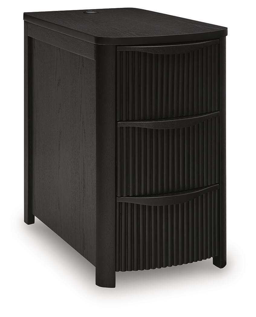 Camdill Chair Side End Table - Black