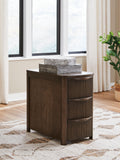 Camdill Chair Side End Table - Dark Brown