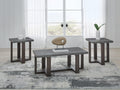 Dynnford Occasional Table Set (3/CN) - Gray/Brown
